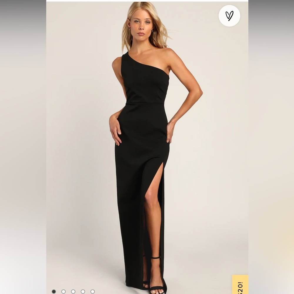 One shoulder maxi dress